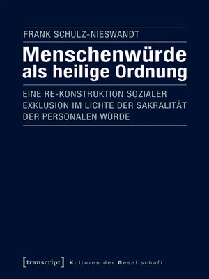 cover image of Menschenwürde als heilige Ordnung